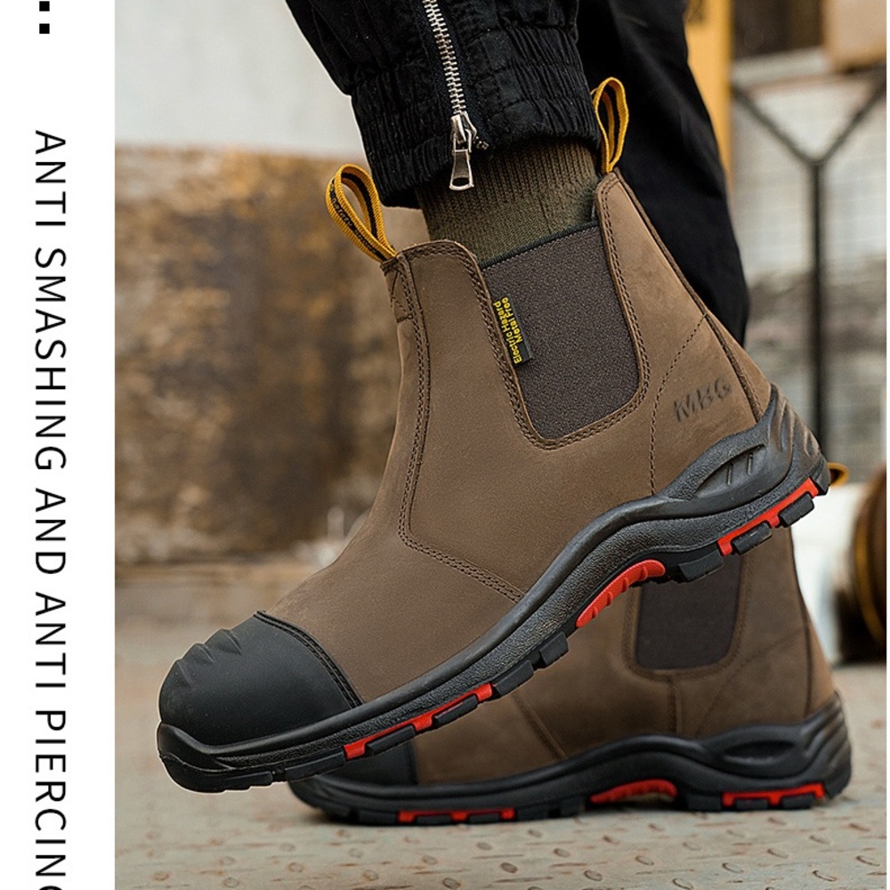 MBG Men's Brown Work Boots